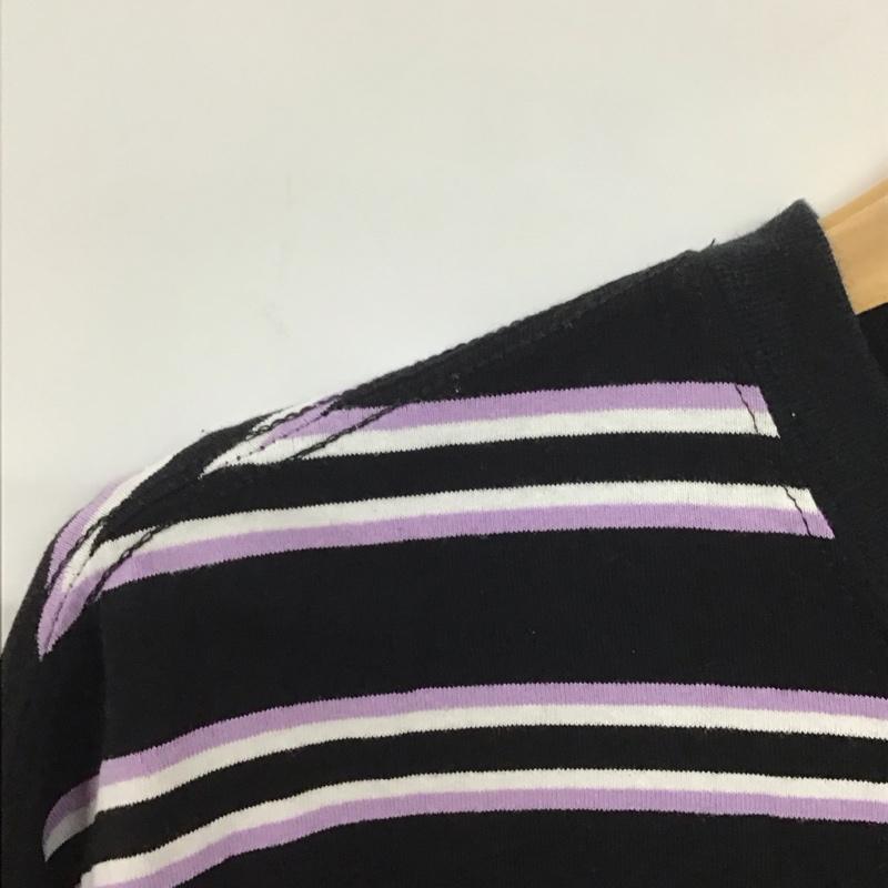 フリークスストア FREAK S STORE カットソー 長袖 長袖カットソー プリントカットソー クルーネック ボーダー L ボーダー柄 マルチカラー / マルチカラー /  メンズ USED 古着 中古 10133177