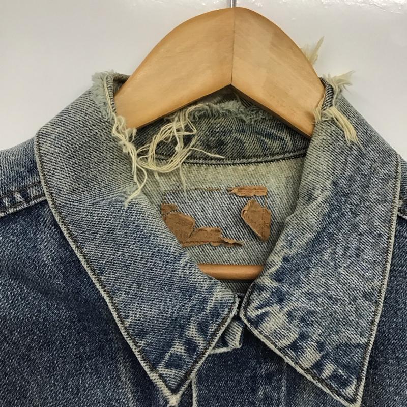 リーバイス Levi s ジャケット、上着 ジャケット、ブレザー デニムジャケット Gジャン アウター カジュアルジャケット 無地 インディゴ / インディゴ /  メンズ USED 古着 中古 10141006