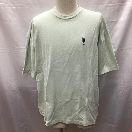 ユーエスポロアッスン U.S.POLO ASSN. Tシャツ 半袖 PL12223AS オーバーサイズ ワンポイント 黄緑 / イエローグリーン /  メンズ USED 古着 中古 10117052