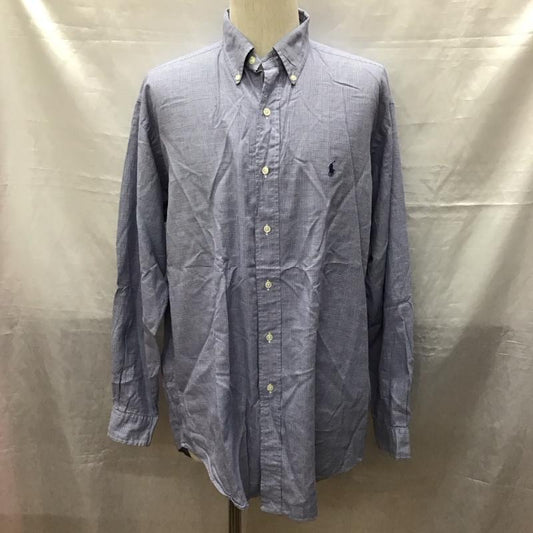 ラルフローレン RALPHLAUREN シャツ、ブラウス 長袖 長袖シャツ カラーシャツ 長袖カットソー チェックシャツ ボタンダウンシャツ M ロゴ、文字 マルチカラー / マルチカラー /  メンズ USED 古着 中古 10120522