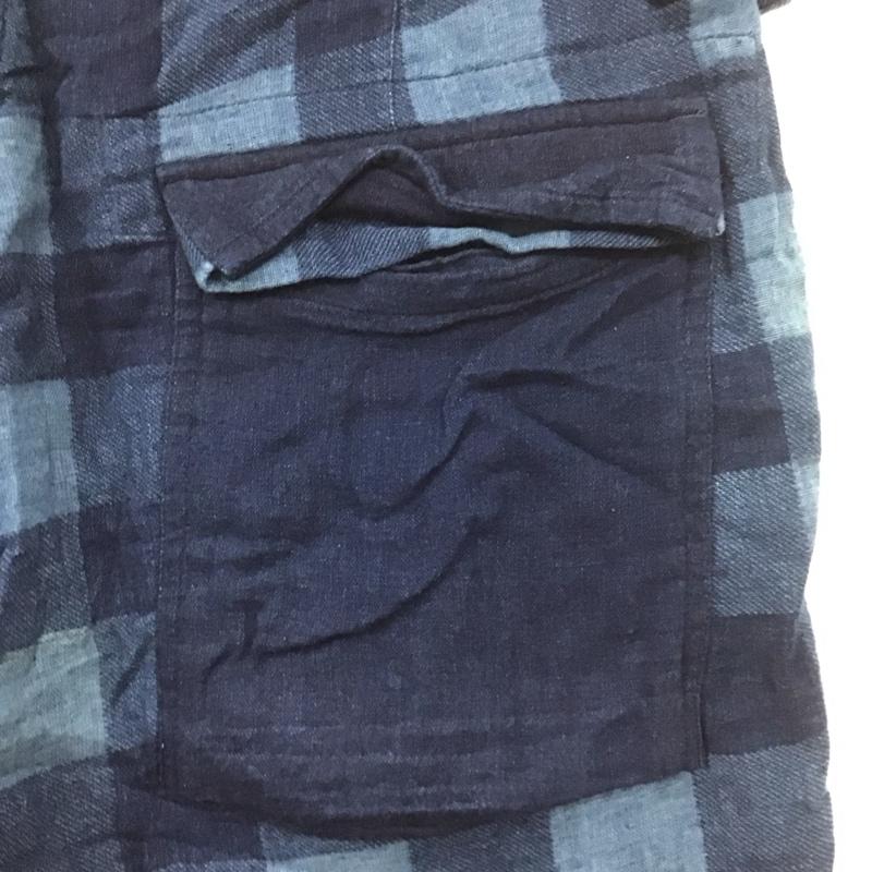 ガイジンメイド GAIJIN MADE パンツ ショートパンツ ハーフパンツ ショートパンツ カジュアルパンツ チェックパンツ 3 チェック 青 / ブルー /  メンズ USED 古着 中古 10106539