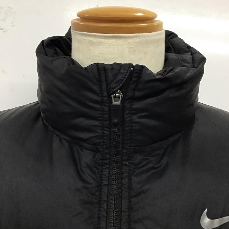 ナイキ NIKE ジャケット、上着 ジャンパー、ブルゾン 347698-010 ダウン フェザー M ロゴ、文字 黒 / ブラック /  メンズ USED 古着 中古 10121322