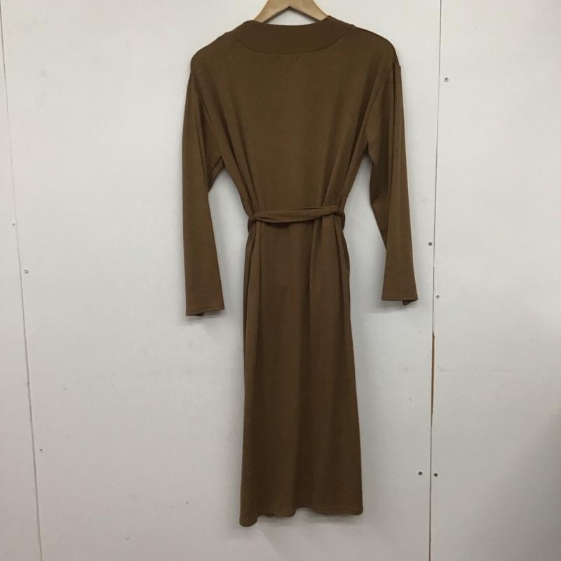 ムルーア MURUA カーディガン 長袖 011630001101 ロングガウン 長袖ロングカーディガン FREE 無地 茶 / ブラウン /  レディース USED 古着 中古 10146141