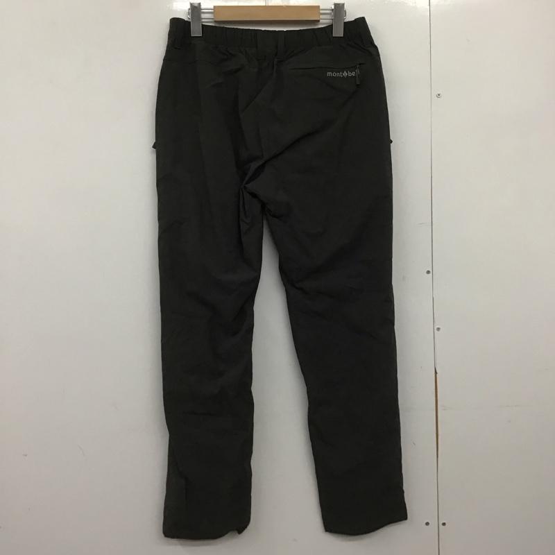モンベル mont-bell パンツ ワークパンツ、ペインターパンツ スリムパンツ ストレッチパンツ カジュアルパンツ M ロゴ、文字 ダークグレー / ダークグレー /  メンズ USED 古着 中古 10148372