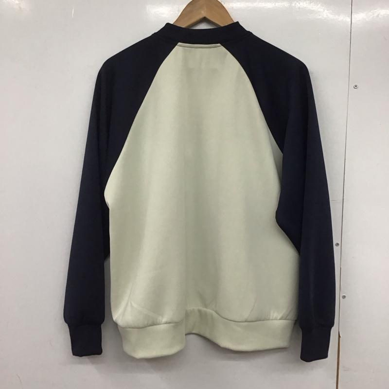 ニコアンド niko and... ジャケット、上着 ジャケット、ブレザー NKN45614AD ジャージ トラックジャケット L ロゴ、文字 紺 / ネイビー / X アイボリー / アイボリー /  レディース USED 古着 中古 10146597