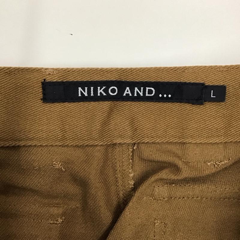 ニコアンド niko and... パンツ ワークパンツ、ペインターパンツ ワークパンツ ワイドパンツ カジュアルパンツ ミリタリーパンツ L 無地 茶 / ブラウン /  メンズ USED 古着 中古 10117423