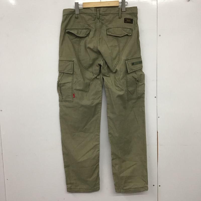 ダブルタップス W)TAPS パンツ ワークパンツ、ペインターパンツ カーゴパンツ ミリタリーパンツ ワイドパンツ 2 ロゴ、文字 カーキ / カーキ /  メンズ USED 古着 中古 10146223