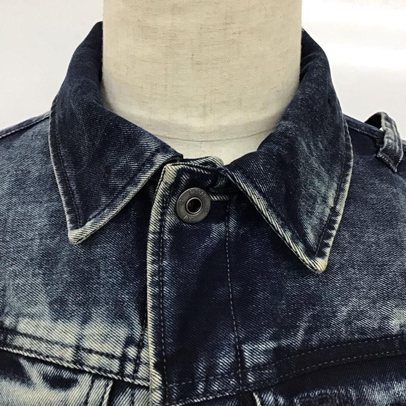 ジースターロゥ G-STAR RAW ジャケット、上着 ジャケット、ブレザー 3301 3D Slim Jacket デニムジャケット S 無地 インディゴ / インディゴ /  メンズ USED 古着 中古 10121336