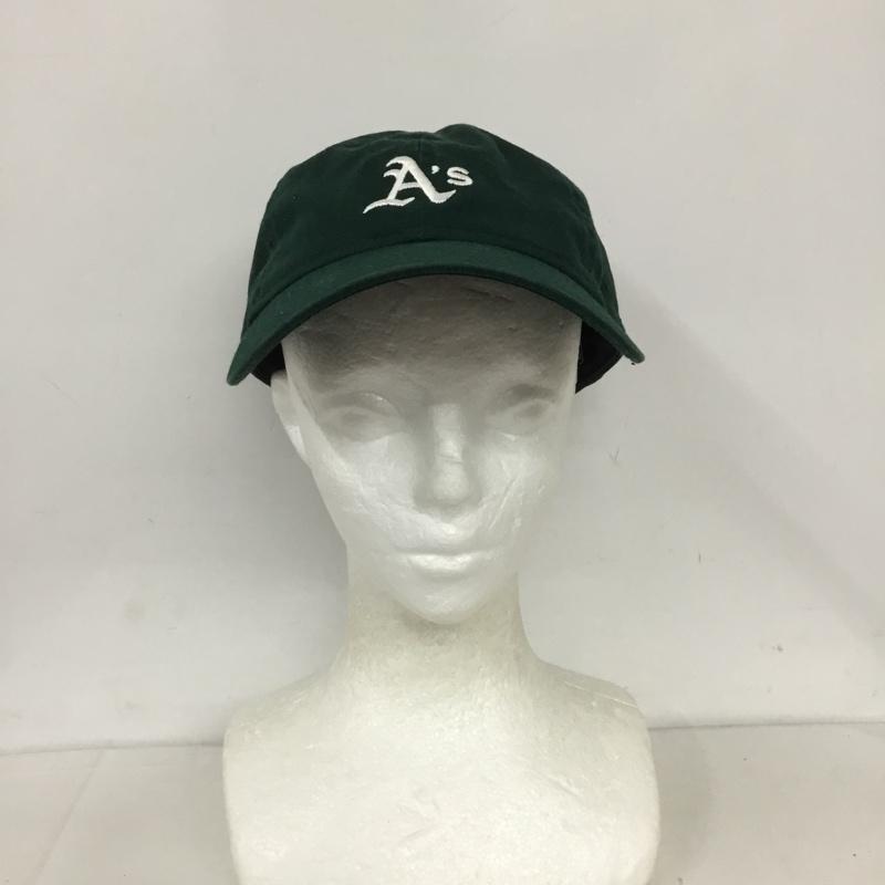 ニューエラ NEW ERA 帽子 キャップ オークランドアスレチックス 9THIRTY ロゴ、文字 緑 / グリーン /  メンズ USED 古着 中古 10130777