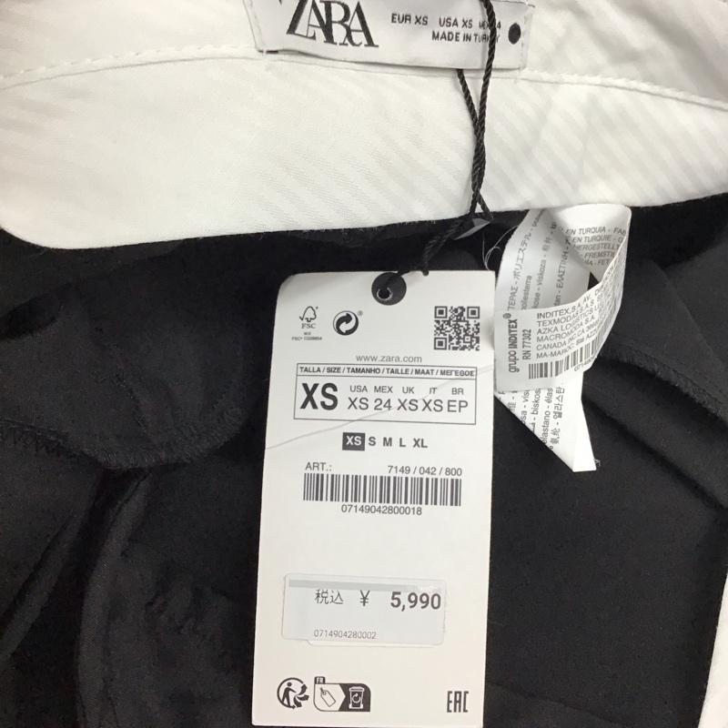ザラ ZARA パンツ ショートパンツ 7149 042 800 XS 無地 黒 / ブラック /  レディース USED 古着 中古 10115339