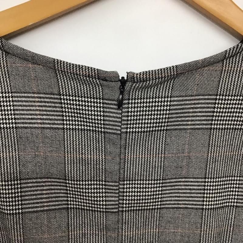 ザラベーシック ZARA BASIC ワンピース ひざ丈スカート M チェック マルチカラー / マルチカラー /  レディース USED 古着 中古 10130197