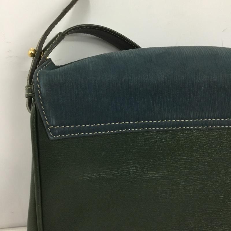 ロエベ LOEWE ショルダーバッグ ショルダーバッグ ベラスケス バイカラー ロゴ、文字 緑 / グリーン / X 青 / ブルー /  レディース USED 古着 中古 10147451