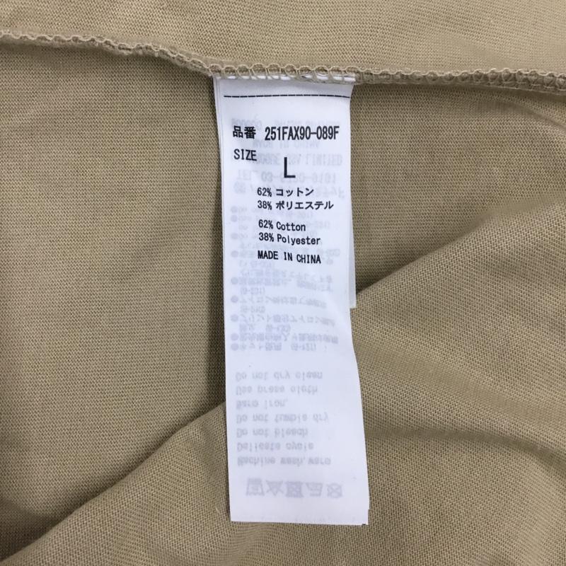 アズールバイマウジー AZUL BY MOUSSY Tシャツ 半袖 251fax90-089f 半袖カットソー プリントTシャツ L プリント ベージュ / ベージュ /  メンズ USED 古着 中古 10114358