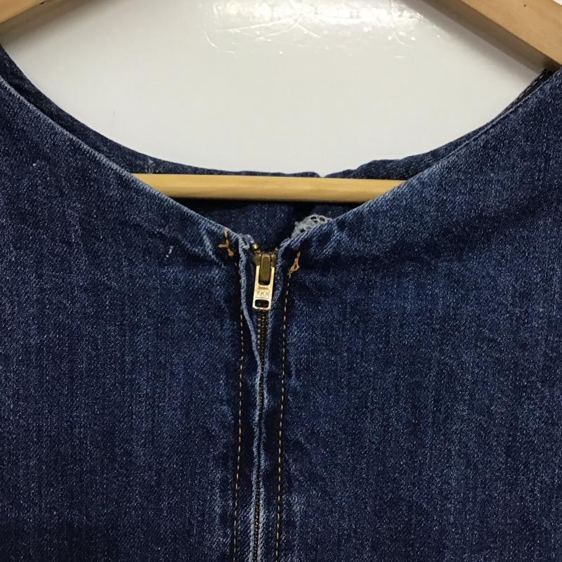 マウジー MOUSSY ワンピース ロングスカート 010DSG11-0270 COCOON SLEEVE FLARE DRESS デニム 長袖 1 無地 青 / ブルー /  レディース USED 古着 中古 10142230