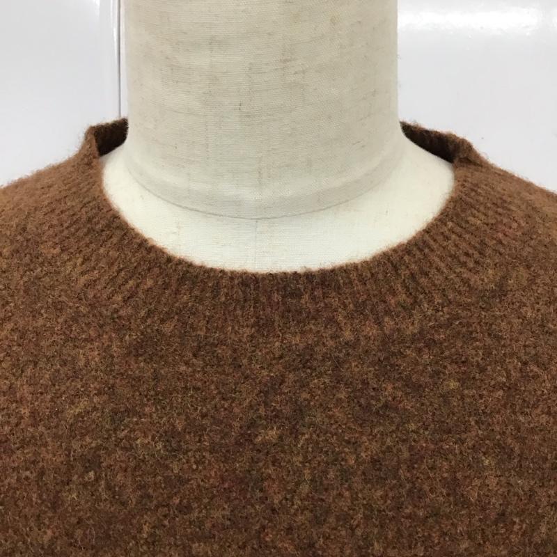 ジャーナルスタンダード JOURNAL STANDARD ニット、セーター 長袖 長袖ニットカットソー ニット セーター クルーネックニット L 無地 茶 / ブラウン /  メンズ USED 古着 中古 10118297