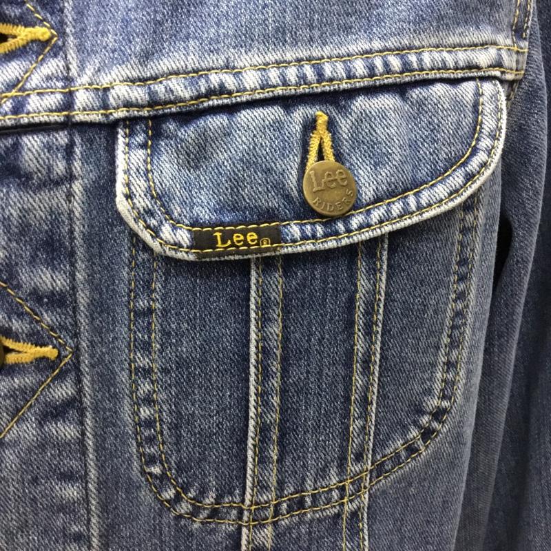 リー Lee ジャケット、上着 ジャケット、ブレザー 0411 デニムジャケット ジージャン M ロゴ、文字 青 / ブルー /  メンズ USED 古着 中古 10109048