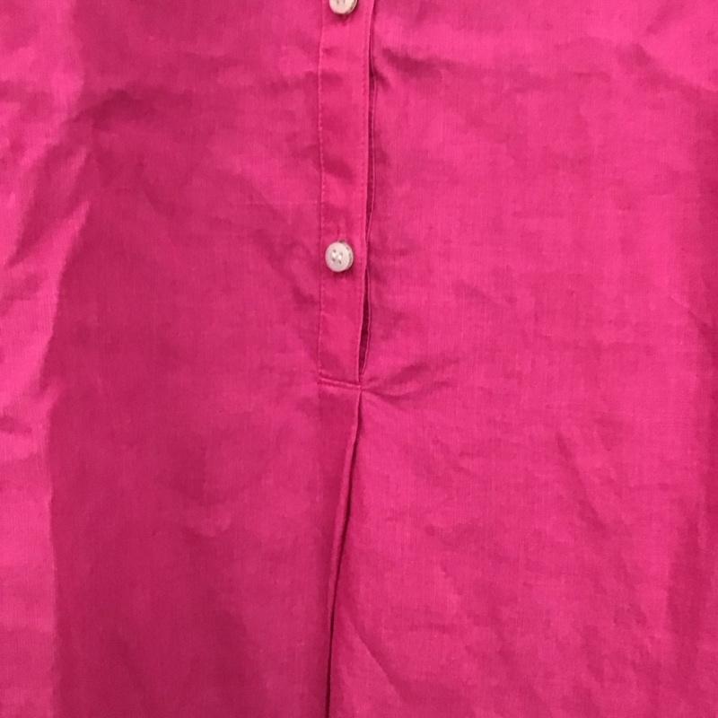 ジュール ド ランゲージ JOUR de Language ワンピース ひざ丈スカート BLVJCM0105 シャツワンピース 長袖 リネン混 1 無地 マゼンタ / マゼンタ /  レディース USED 古着 中古 10143937
