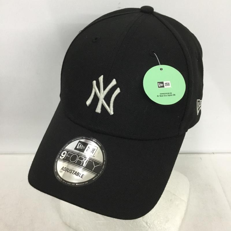 ニューエラ NEW ERA 帽子 キャップ GW424037NE GLOBAL WORK 9FORTY タグ付き ロゴ、文字 黒 / ブラック /  メンズ USED 古着 中古 10151185