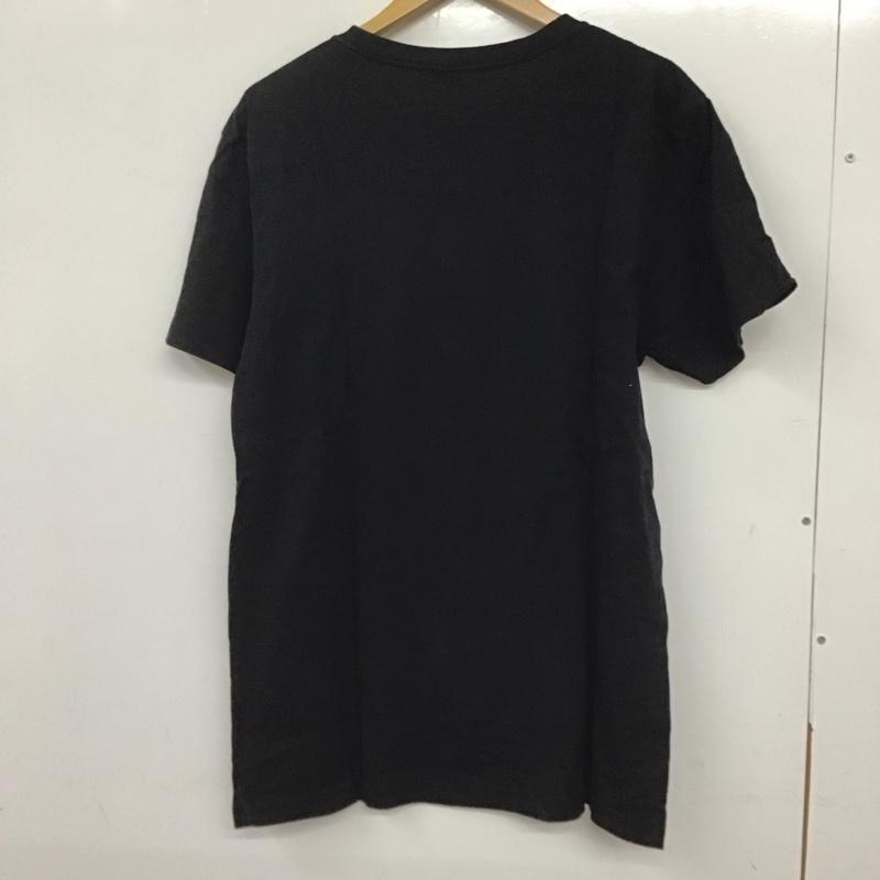 デウスエクスマキナ DEUS EX MACHINA Tシャツ 半袖 半袖カットソー プリントTシャツ クルーネックカットソー L ロゴ、文字 黒 / ブラック /  メンズ USED 古着 中古 10135912
