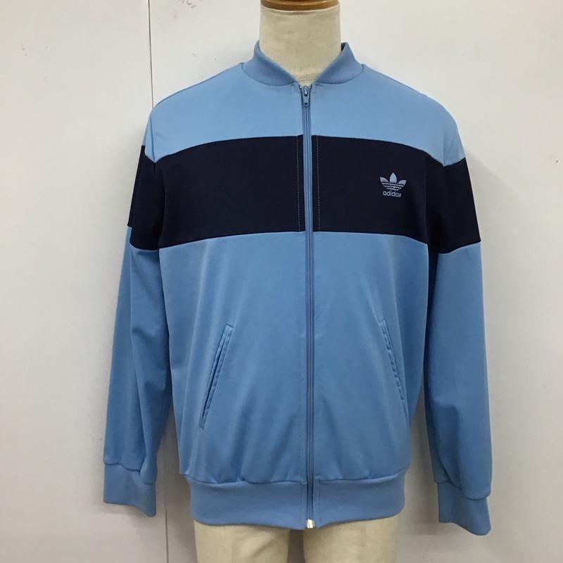 アディダス adidas ジャケット、上着 ジャンパー、ブルゾン 70s 無地 紺 / ネイビー / X 水色 / ライトブルー /  メンズ USED 古着 中古 10121772