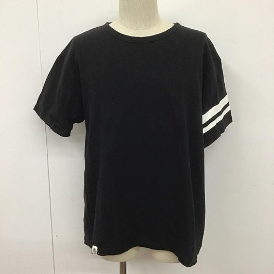 桃太郎ジーンズ MOMOTARO JEANS Tシャツ 半袖 半袖カットソー プリントTシャツ クルーネックカットソー XL 無地 白 / ホワイト / X 黒 / ブラック /  メンズ USED 古着 中古 10107300