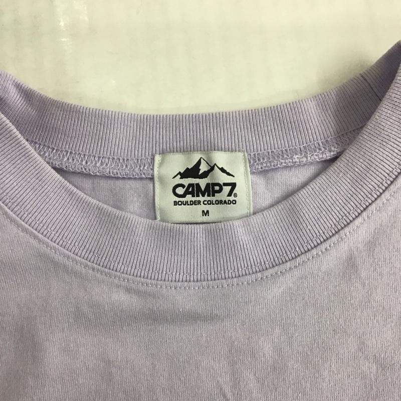 キャンプセブン CAMP7 チュニック 長袖 CP4202451001 ロゴプリントチュニック バックプリント M ロゴ、文字 紫 / パープル /  レディース USED 古着 中古 10122981