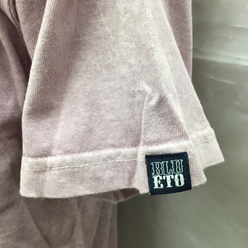 グッドオン Good On Tシャツ 半袖 半袖カットソー プリントTシャツ クルーネックカットソー L ロゴ、文字 紫 / パープル /  メンズ USED 古着 中古 10116018