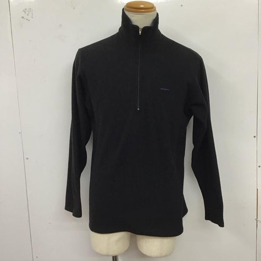 パタゴニア patagonia ジャケット、上着 ジャケット、ブレザー 長袖フリースジャケット 長袖カットソー ジップアップカラー M ロゴ、文字 黒 / ブラック /  メンズ USED 古着 中古 10125129