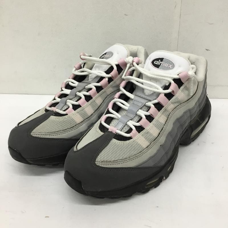 ナイキ NIKE スニーカー スニーカー Air Max 95 Gunsmoke/Pink Foam CJ0588-001 28.5cm ロゴ、文字 灰 / グレー / X 桃 / ピンク /  メンズ USED 古着 中古 10144474