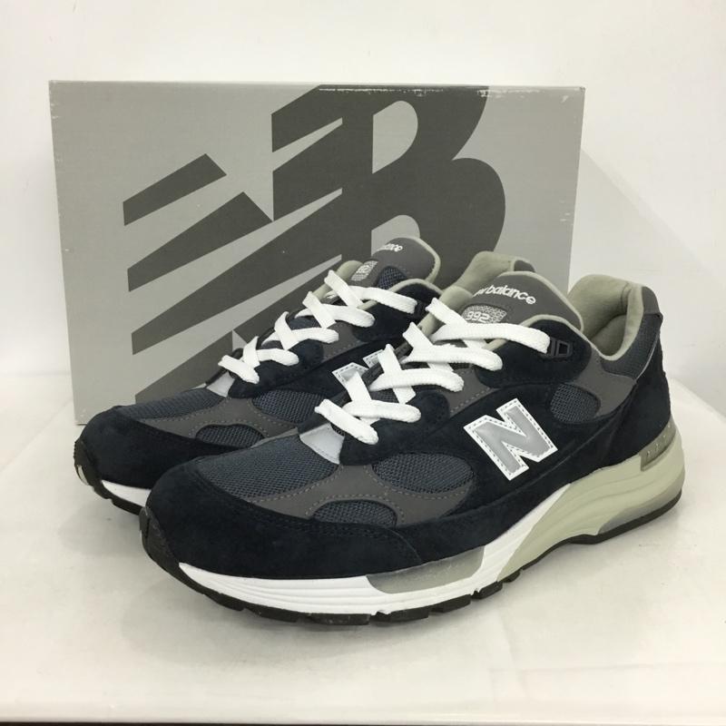 ニューバランス New Balance スニーカー スニーカー U992NY 29cm 箱有 29.0cm ロゴ、文字 紺 / ネイビー / X 灰 / グレー /  メンズ USED 古着 中古 10142064
