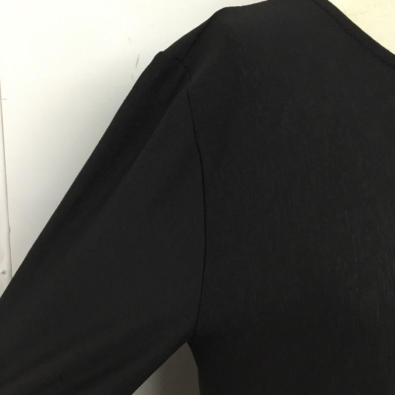ザラ ZARA ワンピース ロングスカート 長袖ワンピース ロングワンピース ロングスリーブワンピース フレアスカート S 無地 黒 / ブラック /  レディース USED 古着 中古 10110033
