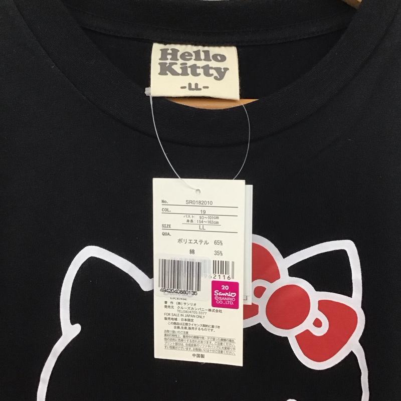 古着 USED Tシャツ 半袖 ハローキティ LL キャラクター X プリント 黒 / ブラック /  レディース USED 古着 中古 10147702