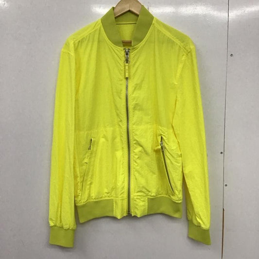 ザラ ZARA ジャケット、上着 ジャンパー、ブルゾン ジップアップジャケット ナイロンジャケット アウター S 無地 黄 / イエロー /  メンズ USED 古着 中古 10138544