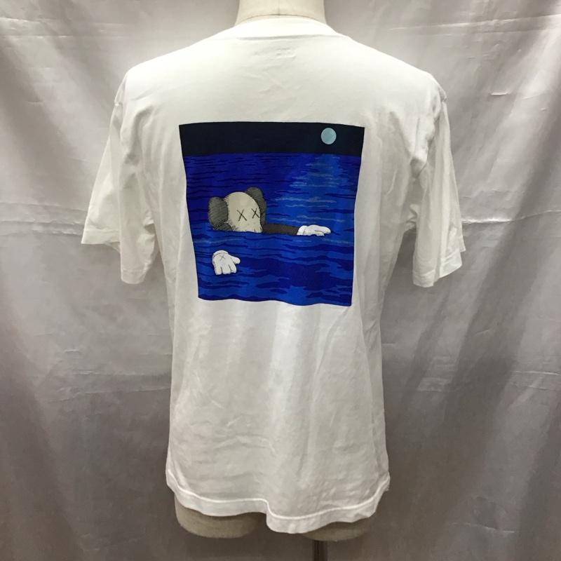 ユニクロ UNIQLO Tシャツ 半袖 341-467525 カウズ UT グラフィックTシャツ M プリント 白 / ホワイト /  メンズ USED 古着 中古 10117028