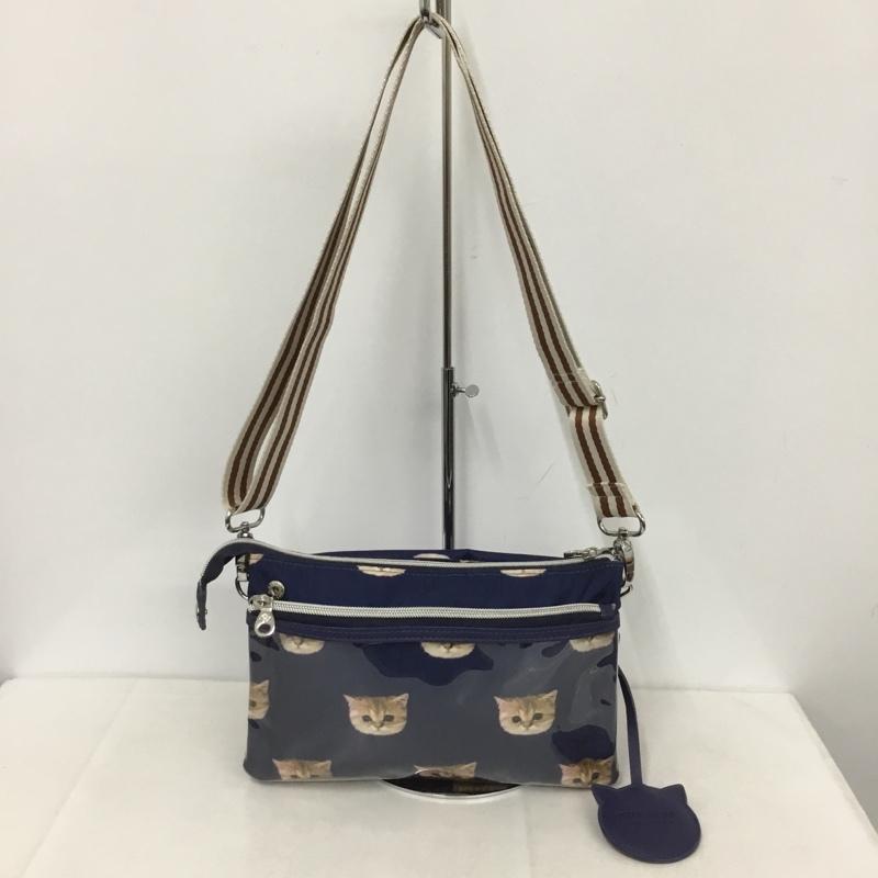 ポール＆ジョー PAUL&JOE ショルダーバッグ ショルダーバッグ ヌネット柄 トラベルウォレット ミラー付き 総柄 青 / ブルー /  レディース USED 古着 中古 10140435