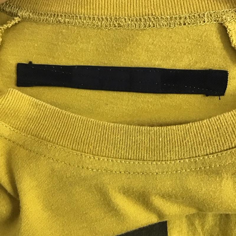 ニルズ NILoS Tシャツ 半袖 半袖カットソー プリントTシャツ クルーネックカットソー 1 ロゴ、文字 黄 / イエロー /  メンズ USED 古着 中古 10131549