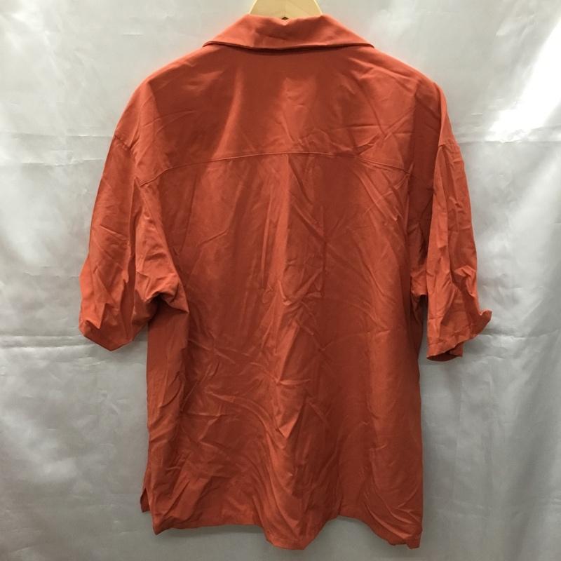 ナノユニバース nano・universe シャツ、ブラウス 半袖 672-2121209 オープンカラーシャツ S 無地 橙 / オレンジ /  メンズ USED 古着 中古 10109705