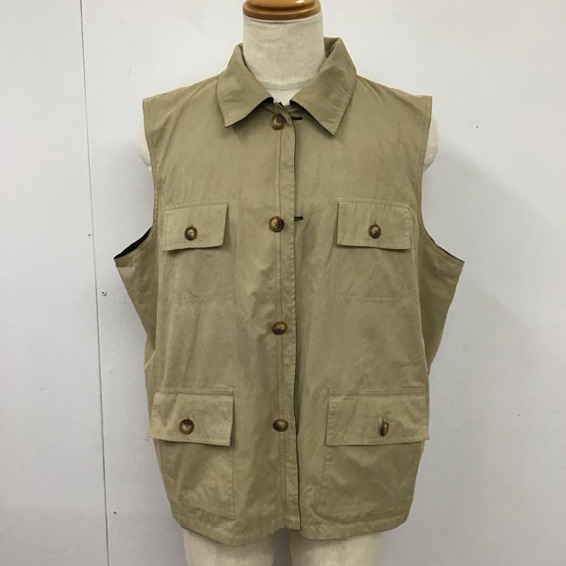 古着 USED ベスト ベスト ORVIS リバーシブル XL 無地 黒 / ブラック / X ベージュ / ベージュ /  メンズ USED 古着 中古 10115704