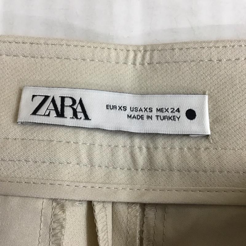 ザラ ZARA ボトムス ボトムス 1478 060 806 ワイドパンツ コクーンパンツ タック XS 無地 アイボリー / アイボリー /  レディース USED 古着 中古 10118461