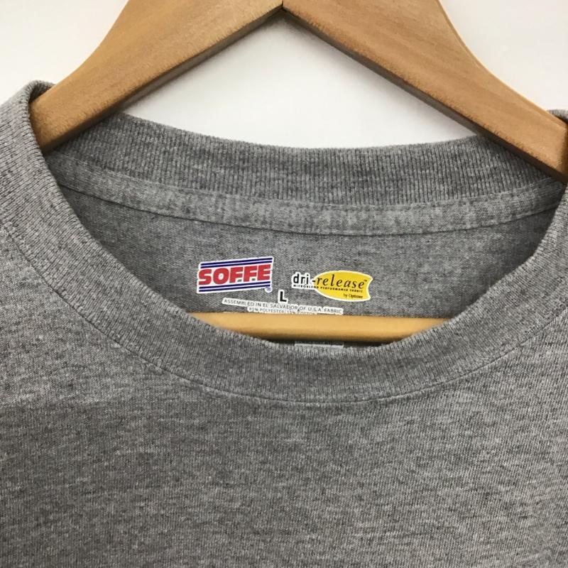 古着 USED Tシャツ 半袖 半袖カットソー プリントTシャツ クルーネックカットソー L ロゴ、文字 灰 / グレー /  メンズ USED 古着 中古 10148013