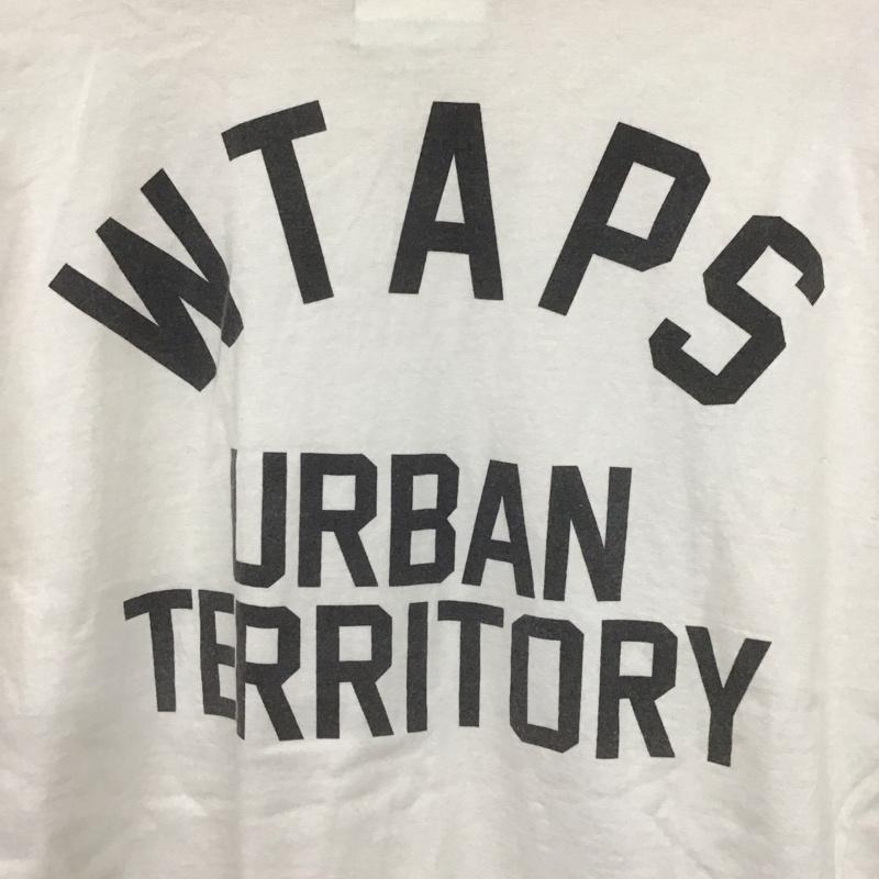 ダブルタップス W)TAPS Tシャツ 半袖 半袖カットソー プリントTシャツ クルーネックカットソー 2 ロゴ、文字 白 / ホワイト /  メンズ USED 古着 中古 10128665