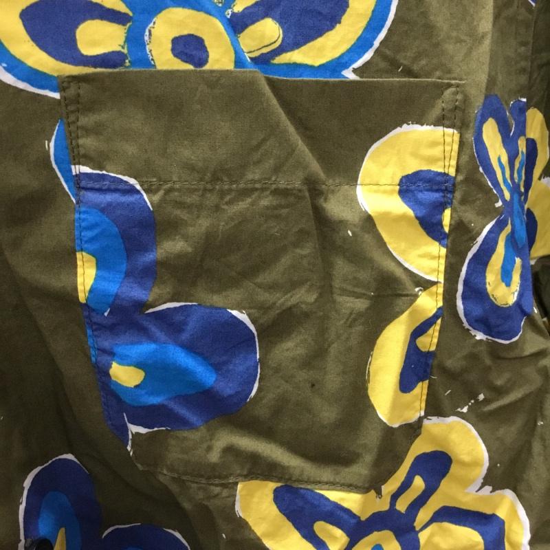 ユニクロ UNIQLO シャツ、ブラウス 半袖 331-449637 MARNI オーバーサイズ オープンカラーシャツ S 花柄 カーキ / カーキ /  メンズ USED 古着 中古 10117797