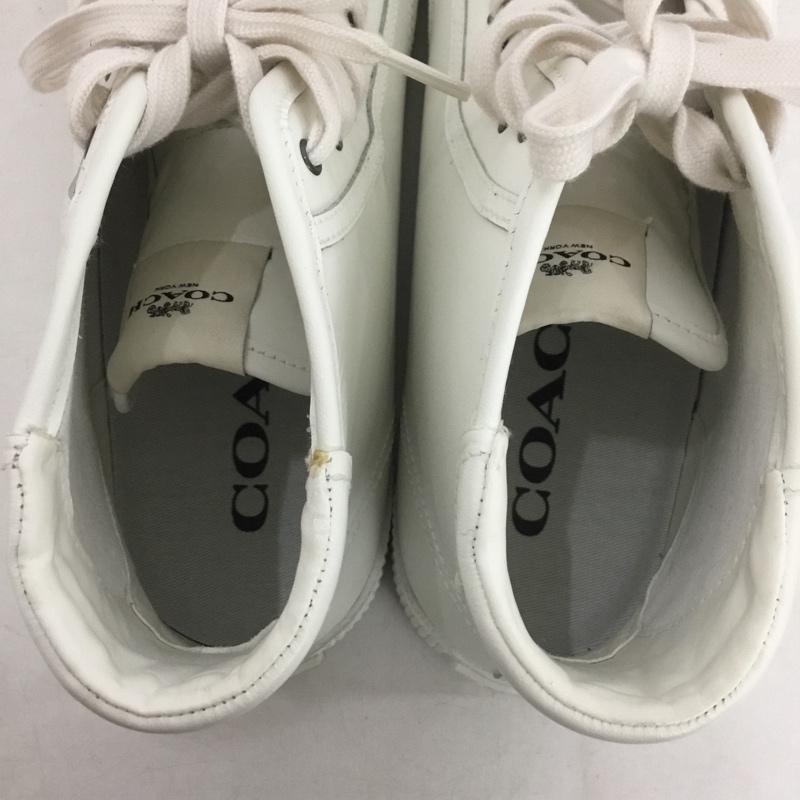 コーチ COACH スニーカー スニーカー FG4398 ハイカット EU43 無地 白 / ホワイト /  メンズ USED 古着 中古 10141584
