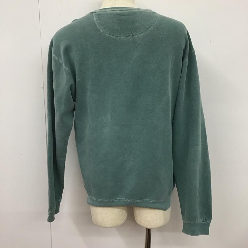 古着 USED トレーナー 長袖 長袖トレーナー スウェット クルーネック プルオーバー M ロゴ、文字 緑 / グリーン /  メンズ USED 古着 中古 10125042