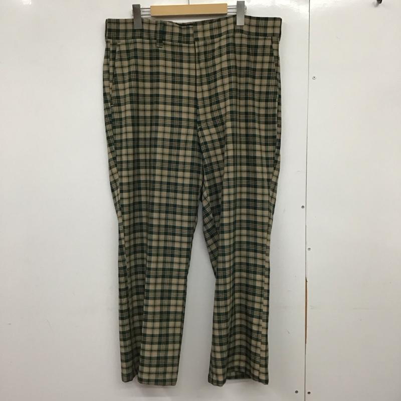 ファーラー FARAH パンツ スラックス スラックスパンツ ワイドパンツ センタータックパンツ 80s M チェック マルチカラー / マルチカラー /  メンズ USED 古着 中古 10149725