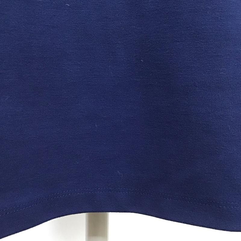 ランズエンド LANDS END ワンピース ロングスカート ロングワンピース 五分丈ロングワンピース クルーネック 無地 紺 / ネイビー /  レディース USED 古着 中古 10115734