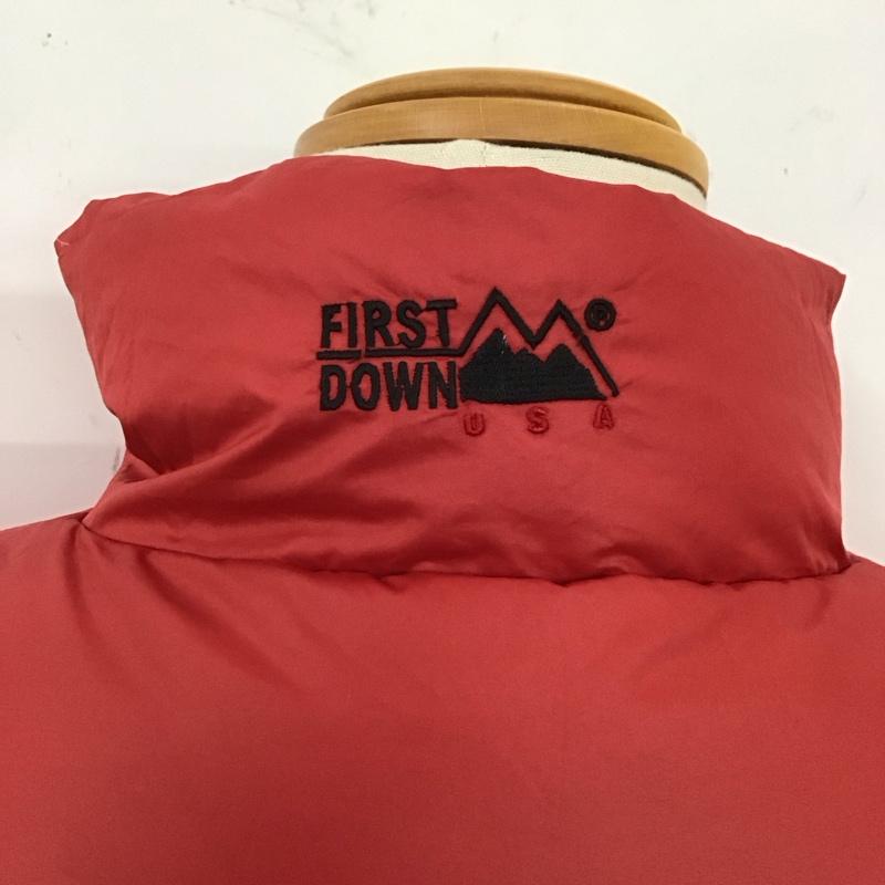 ファーストダウン FIRST DOWN ジャケット、上着 ダウンジャケット 740050 L 刺繍 黒 / ブラック /  メンズ USED 古着 中古 10119767