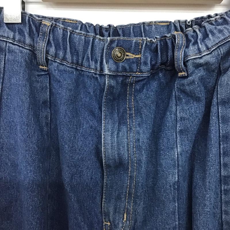 シーピーシーエム CPCM パンツ デニム、ジーンズ デニムパンツ ワイドパンツ カジュアルパンツ L 無地 インディゴ / インディゴ /  メンズ USED 古着 中古 10144928