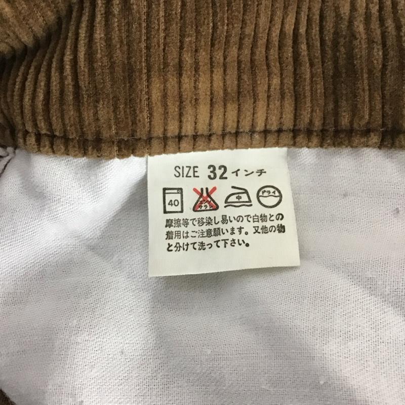 リーバイストラウスアンドコー Levi Strauss & co. パンツ デニム、ジーンズ コーデュロイパンツ スリムパンツ ストレートパンツ カジュアルパンツ 95年 日本製 太畝 32インチ 無地 茶 / ブラウン /  メンズ USED 古着 中古 10124720