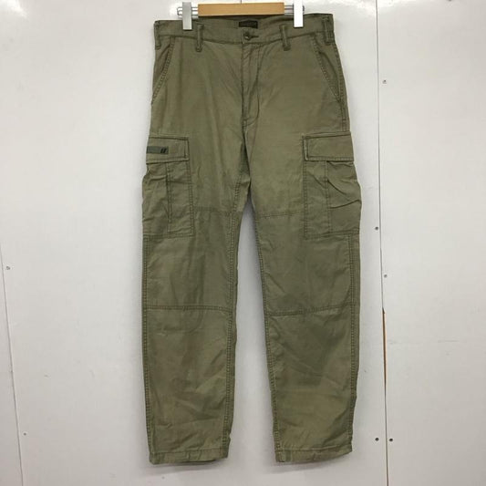 ダブルタップス W)TAPS パンツ ワークパンツ、ペインターパンツ カーゴパンツ ミリタリーパンツ ワイドパンツ 2 ロゴ、文字 カーキ / カーキ /  メンズ USED 古着 中古 10146223